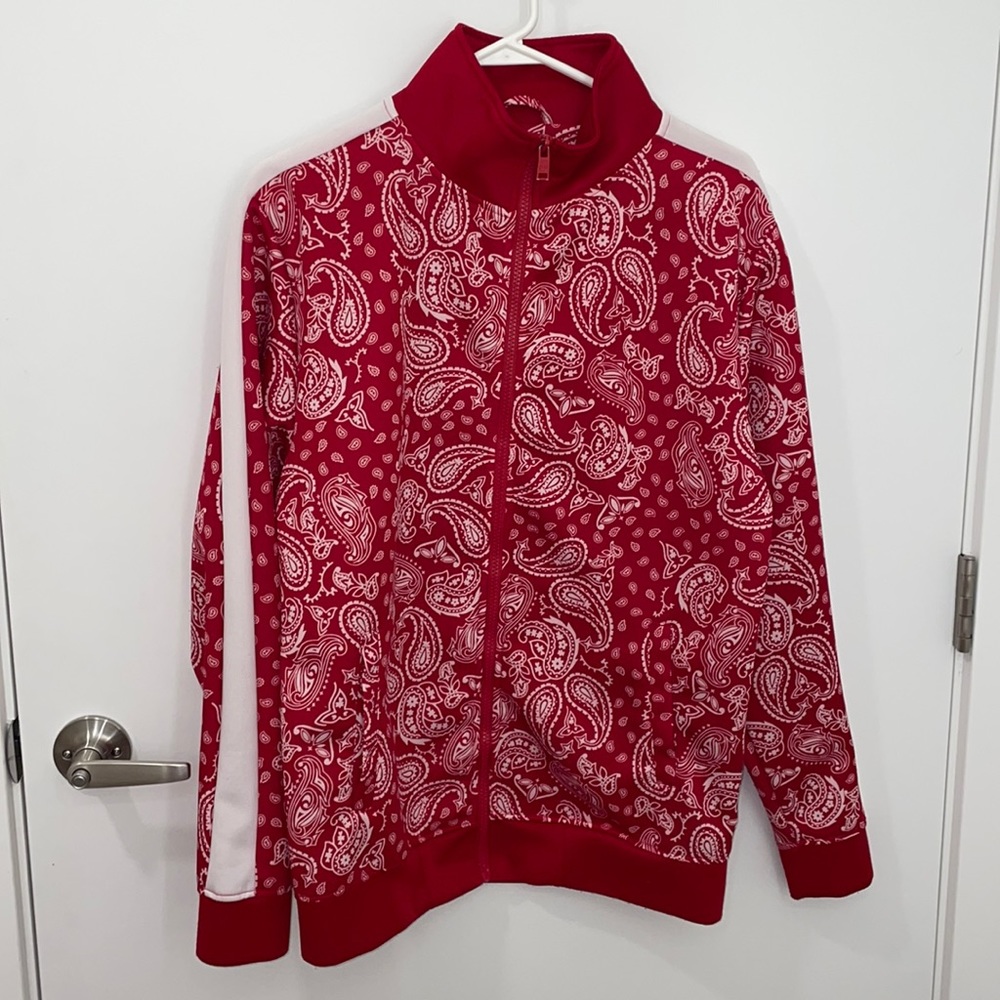Rebel minds red bandanna track suit